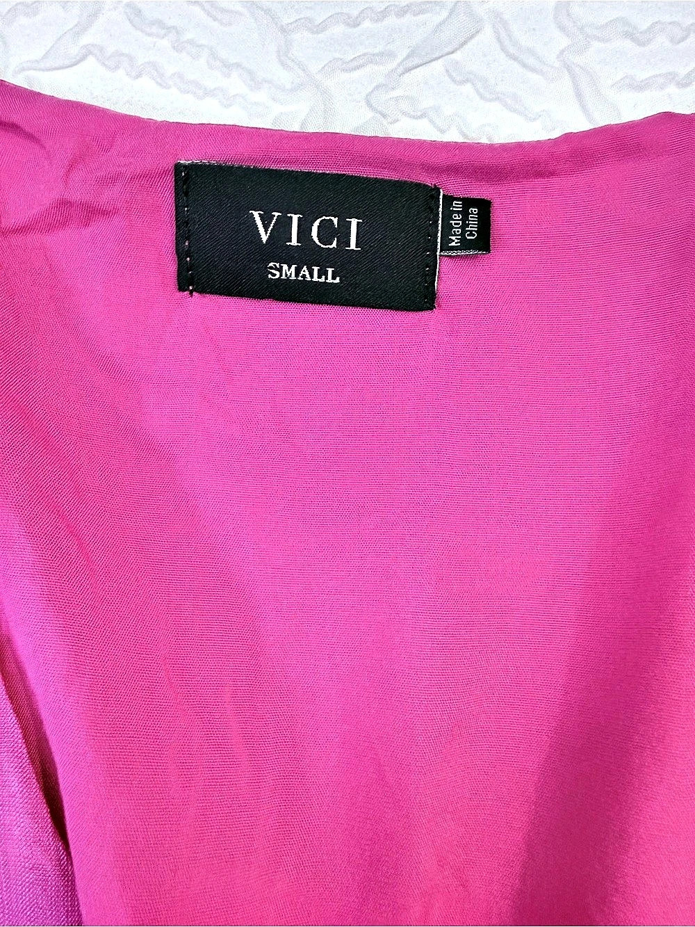 VICI Wrap Mini Dress in Pink Size S - Picture 6 of 8